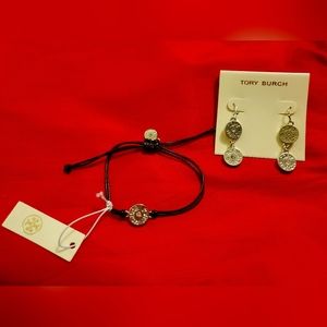 Tory Burch Brand new.  Embrace Ambition Bracelet and Earrings